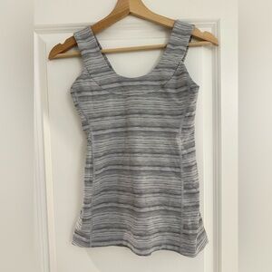 Lululemon Athletica Black and White Striped Top
